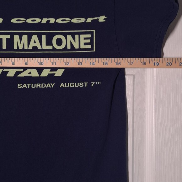 Post Malone Live: Hive Music Fest 2021 Utah USED Shirt (DISTRESSED, S, Blue) - Picture 5 of 7